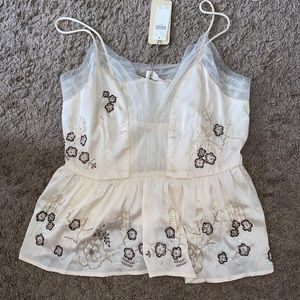 beaded lace camisole